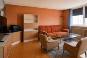 Wohnzimmer, KI bearbeitet - 2 Zimmer Einfamilienhaus in Nürnberg