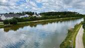 Luftbild - Stadt, Land, Fluss 
