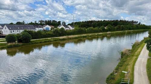 Luftbild - Stadt, Land, Fluss 