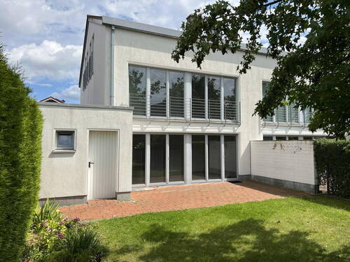 Gartenansicht Westen - 6 Zimmer Doppelhaushälfte in Münster