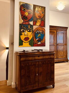 Wohnzimmer - 2 Zimmer Etagenwohnung zum Kaufen in Heidelberg