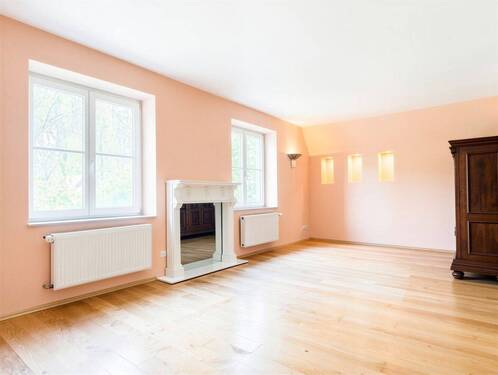 Wohnzimmer OG - 7 Zimmer Mehrfamilienhaus, Wohnhaus zum Kaufen in Krefeld