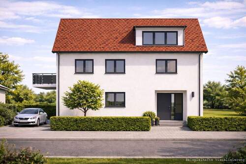 Geplante Frontalansicht - Grundstück in Frankfurt am Main zum Kaufen