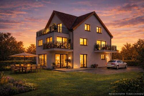 Geplante Gartenansicht III - 