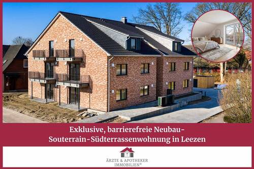 Ärzte & Apotheker Immobilien - Exklusive, barrierefreie Neubau-Souterrain-Südterrassenwohnung in Leezen