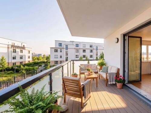 Titelbild - Bezugsfreie 4-Zimmer-Neubauwohnung (2023) mit Balkon