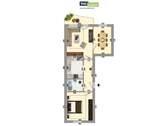 Grundriss - Etagenwohnung mit 50,60 m&sup2; in Nordhausen zur Miete
