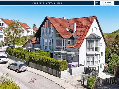 Außenansicht - Lichtdurchflutete 3-Zimmer-Wohnung mit schönem Glas-Erker & Balkon am Landshuter Moniberg