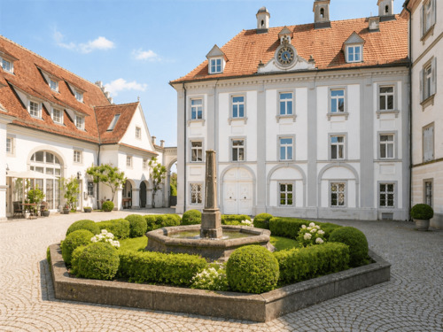 Schlossinnenhof mit Patio - 