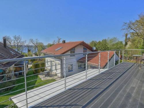 Blick von der Panoramaterrasse - 5 Zimmer Mehrfamilienhaus, Wohnhaus zum Kaufen in Inning