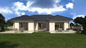 Ansicht Garten - Bungalow bauen mit OKAL - OKAL Prime Lieferung