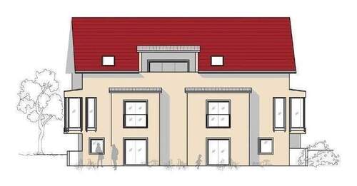 Ansicht Süd - Neubauprojekt in TOP-Wohnlage 4 ½ - Zimmer-Wohnung im DG mit Loggia