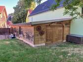 Garage mit Zugang aus Garten - 
