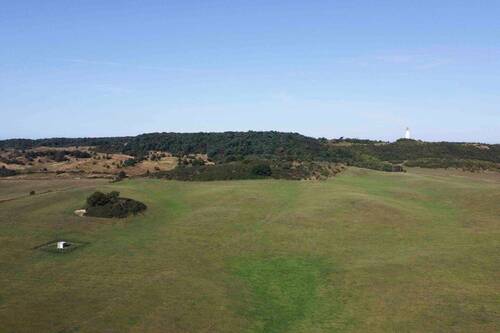 Blick auf den Leuchtturm Dornbusch - 