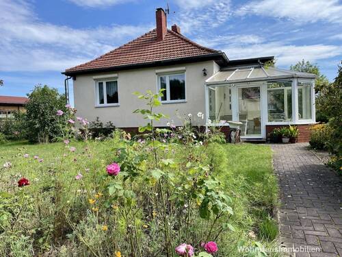 Blumen auf dem Weg ins Zuhause - 2 Zimmer Einfamilienhaus zum Kaufen in Berlin - Adlershof
