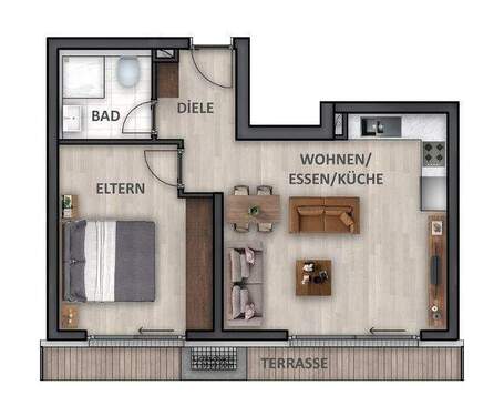 Wohnung-Nr. 2 (B) - 