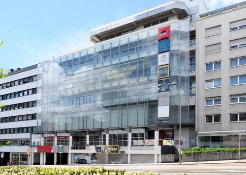 Hausansicht - Provisionsfrei! Ideen verwirklichen - Bürofläche mit grüner Oase im Zentrum