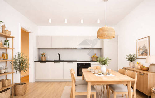 Visualisierung_4Zi Koch-Essbereich - ++ Angebot ++ barrierefreie 4-Zimmer-Wohnung mit 2 Balkonen, Einbauküche & Tiefgaragenstellplatz