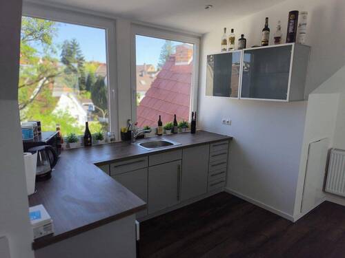 Küche mit Ausblick - Etagenwohnung mit 85,00 m&sup2; in Wiesloch zur Miete