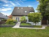 Gartenansicht - Freistehendes Einfamilienhaus mit Wintergarten in ruhiger Lage