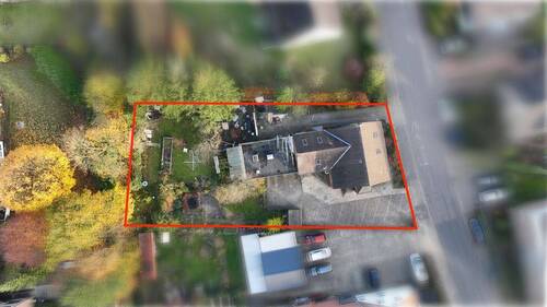 Drohnenansicht - 9 Zimmer Mehrfamilienhaus, Wohnhaus in Weyhe
