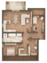 Grundriss Wohnung 15 - 