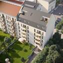 Visualisierung Rückansicht - NEUBAUPROJEKT LANGE 30 - Gemütliche 2-Raum-Wohnung mit Loggia und offenem Wohnbereich