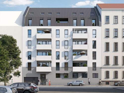 Visualisierung Gebäudeansicht - 2 Zimmer Etagenwohnung zum Kaufen in Leipzig
