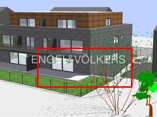 Erdgeschoss links - Barrierefreies und altengerechtes Wohnen in Asberg: Erdgeschoss links, ca. 135 m²,Terrasse und Garten, Aufzug.
