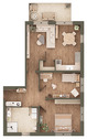 Grundriss Wohnung 6 - 