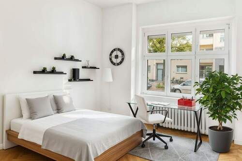 Wohn- und Schlafzimmer(KI generiert) - 1 Zimmer Etagenwohnung zum Kaufen in Berlin