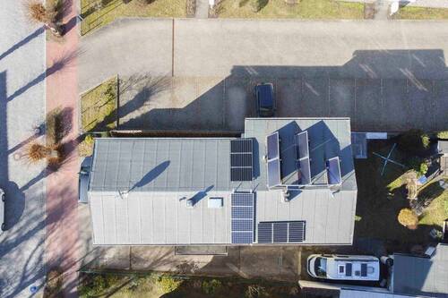 Luftansicht Grundstück. - 