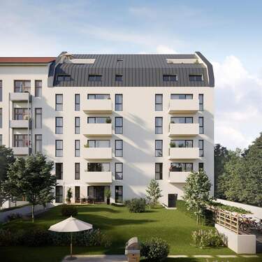 Visualisierung Rückansicht - 2 Zimmer Etagenwohnung in Leipzig