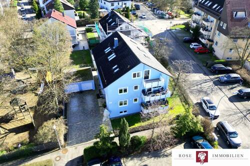 Drohnenansicht West - Etagenwohnung mit 87,80 m&sup2; in Waiblingen zum Kaufen