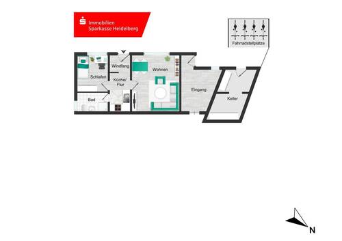 1. Untergeschoss Wohnung 1 - 