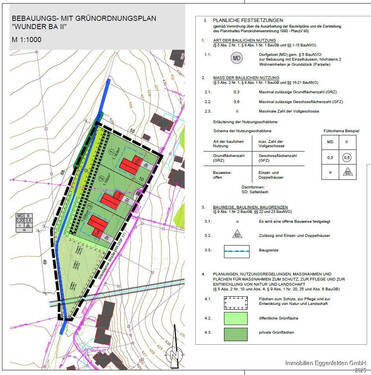 Ausschnitt Bebauungsplan - 