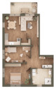 Grundriss Wohnung 12 - 