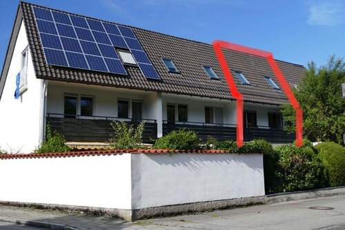 Haus Süd-Ansicht - 5 Zimmer Reihenmittelhaus zur Miete in Baldham