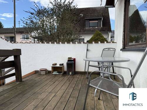 Balkon mit Gartenzugang - 