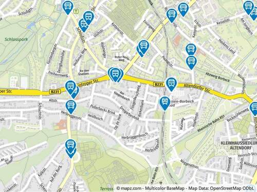 Geolyzer Kartenausschnitt - 