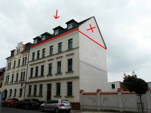 Objekt Vorderansicht - 6 Raumwohnung in der Altstadt in guter Lage 3. OG über zwei Etagen