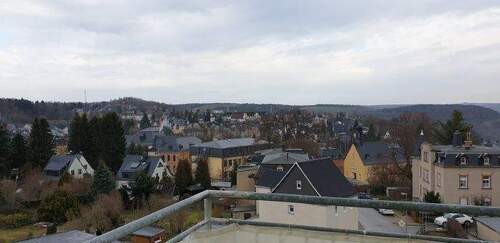 Balkonausblick - 3 Zimmer Etagenwohnung zur Miete in Schneeberg