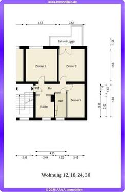 WE´s 12,18,24,30 - 3 Zimmer Etagenwohnung in Berlin