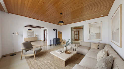 Musterbeispiel Wohnzimmer_rechts EG eingerichtet - Einfamilienhaus mit 160,00 m&sup2; in Reichenbach-Steegen zum Kaufen