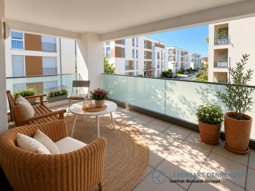 Balkon - Etagenwohnung mit 70,00 m&sup2; in Denkendorf zur Miete