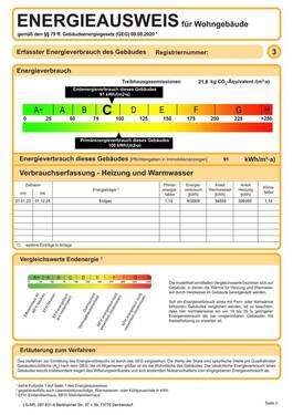 Energieausweis - 