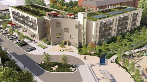 Servicewohnen-Goettingen-aussen-von-oben-4_2400px. - Exklusives Wohnen -LebensART am Klosterpark