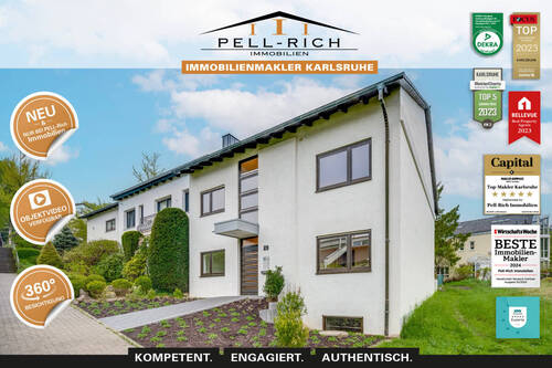 Neu&Nur bei Pell-Rich Immobilien - Objekt 927 - GEMEINSAM MIETEN: Zwei 3-Zimmer-Wohnungen im OGDG mit Balkon und Dachterrasse in KA-Durlach