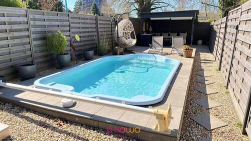 Außenpool - Reihenmittelhaus mit 110,00 m&sup2; in Braunschweig zum Kaufen