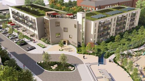 Servicewohnen-Goettingen-aussen-von-oben-4_2400px. - Exklusives Wohnen -LebensART am Klosterpark